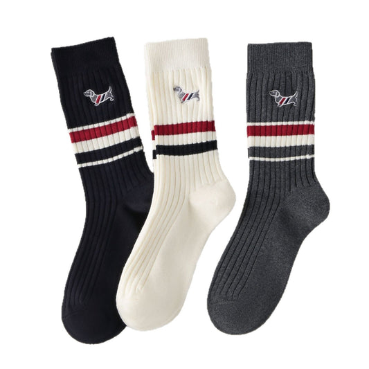 2025SS Dog embroidered socks THOM TREND