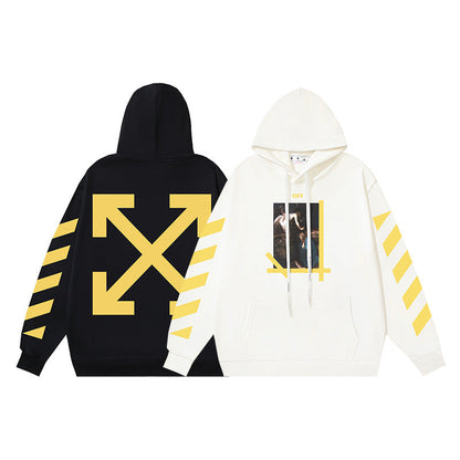 OFF Oversized Pullover Hoodie Light Luxury Station