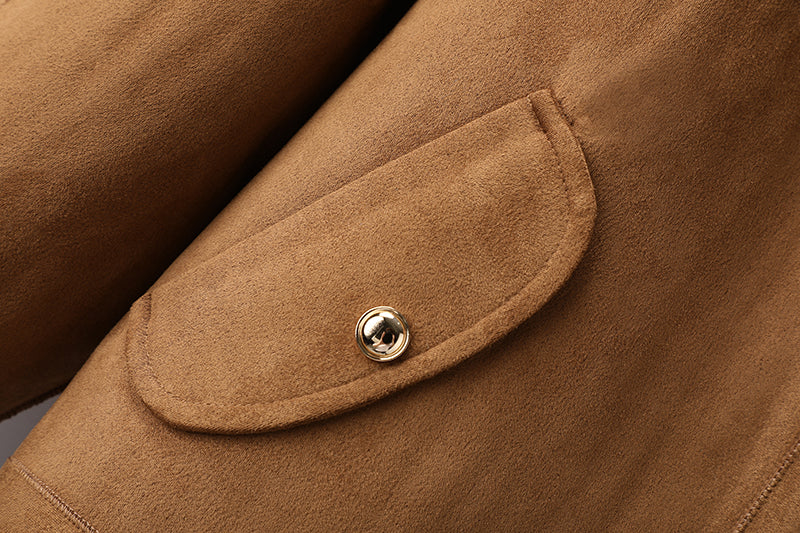 2025SS Suede faux lambskin jacket THOM TREND