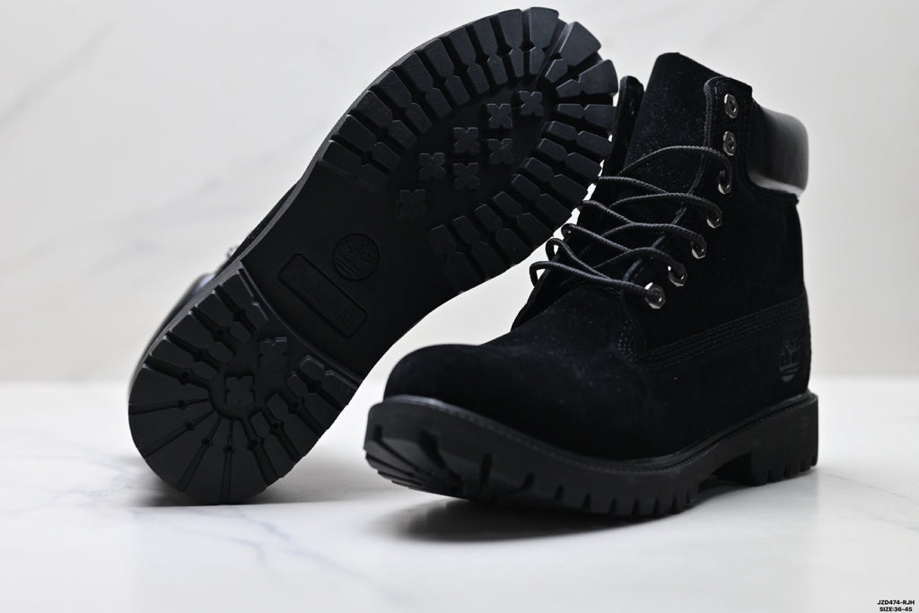 Timberland Black Premium Leather High Outdoor Boot - detail image 8