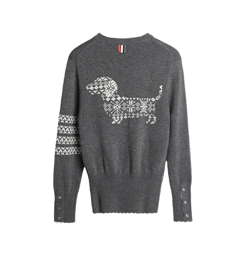 2025SS Back dog sweater THOM TREND