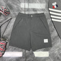 Thom Browne Solid Color Drawstring Casual Shorts