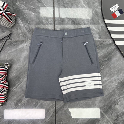 Colorblock Wave-Stripe Polo Tee – Unisex Summer Short Sleeve（副本） THOM TREND