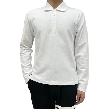 2025SS Lapel long-sleeved T-shirt THOM TREND