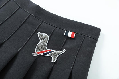 Puppy Embroidered Dress THOM TREND