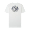 Stone Island Orange Overlay Compass Back Graphic T-Shirt - White product detail view