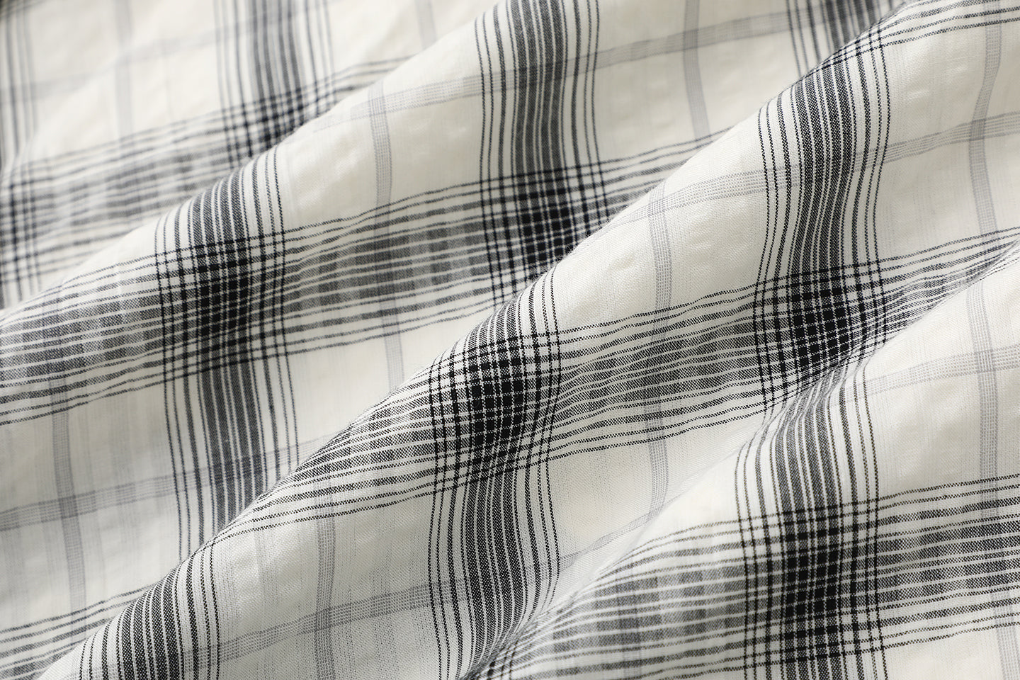 2025SS Plaid A-line midi skirt THOM TREND