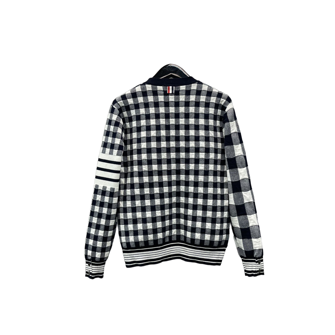 2025SS  Checkerboard cardigan THOM TREND