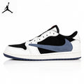 Air Jordan 1 Low Black/Blue Unisex Sneakers DM7866-040 main product view