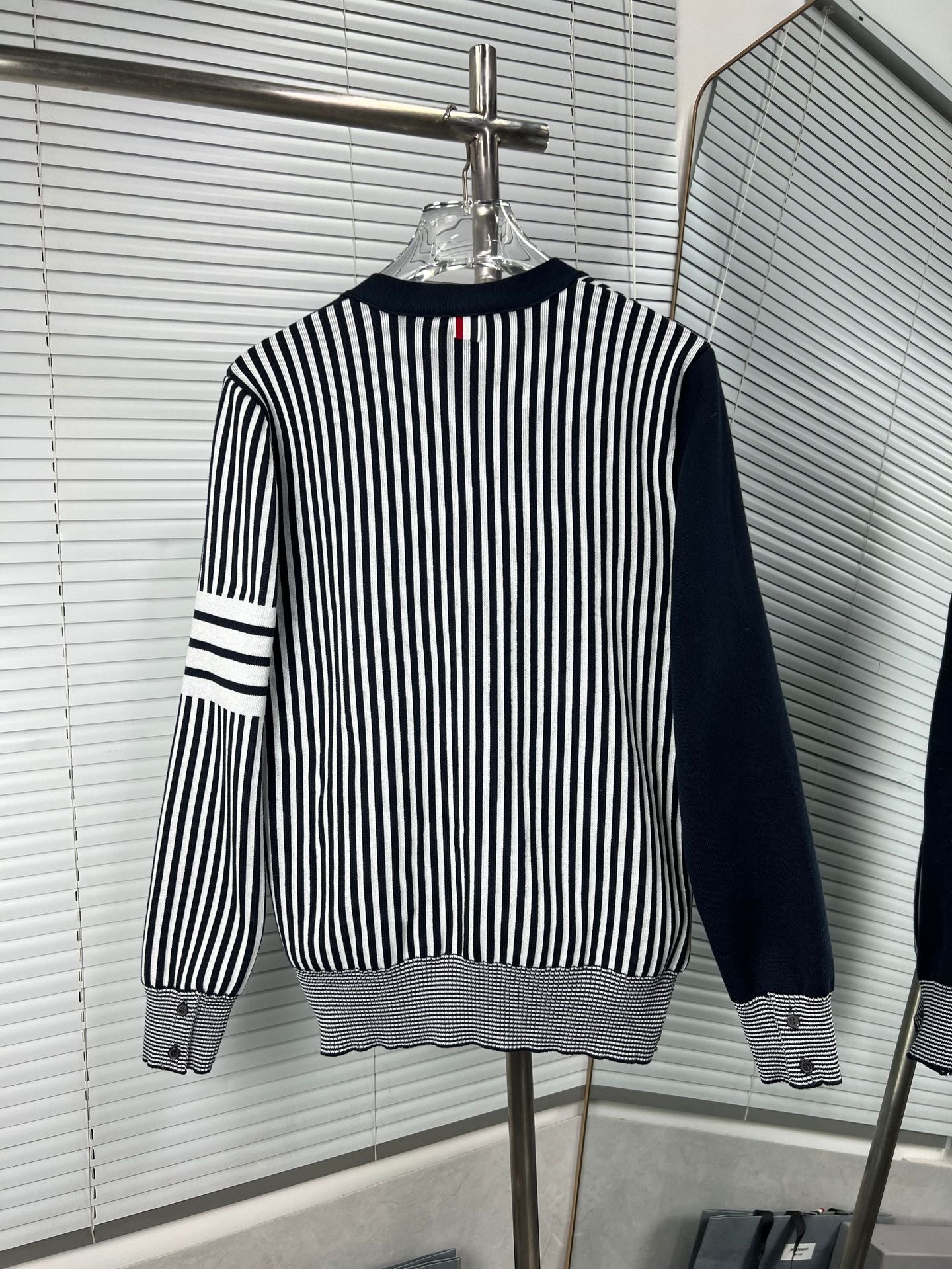 2025SS Men's striped cardigan THOM TREND
