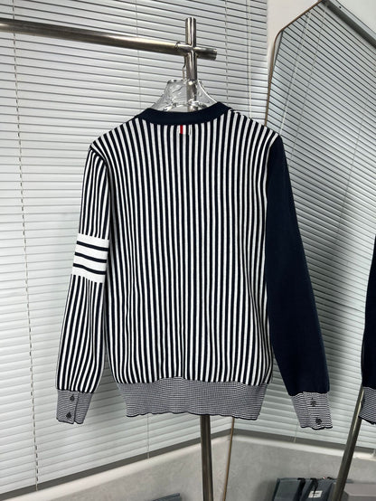 2025SS Men's striped cardigan THOM TREND