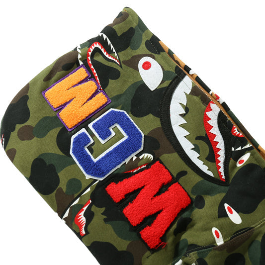 BAPE Colorblock Camo Shark Zip Hoodie product view 6