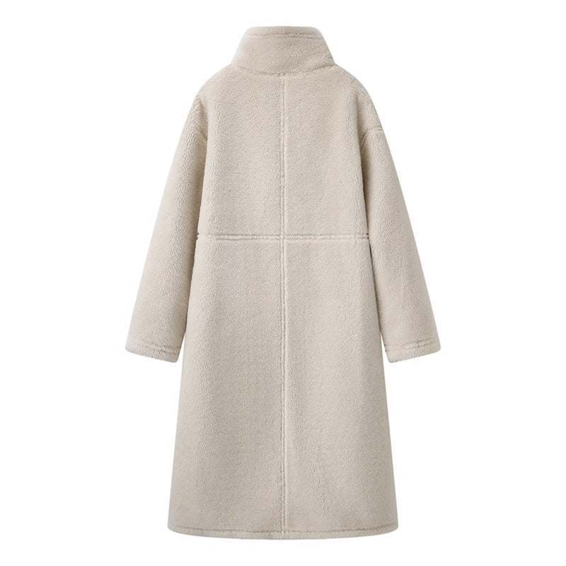 2025SS One-piece double-sided pure wool fur coat THOM TREND