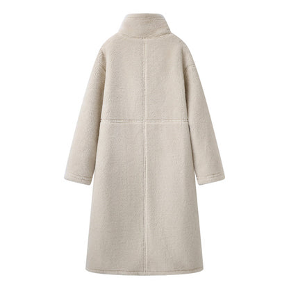 2025SS One-piece double-sided pure wool fur coat THOM TREND