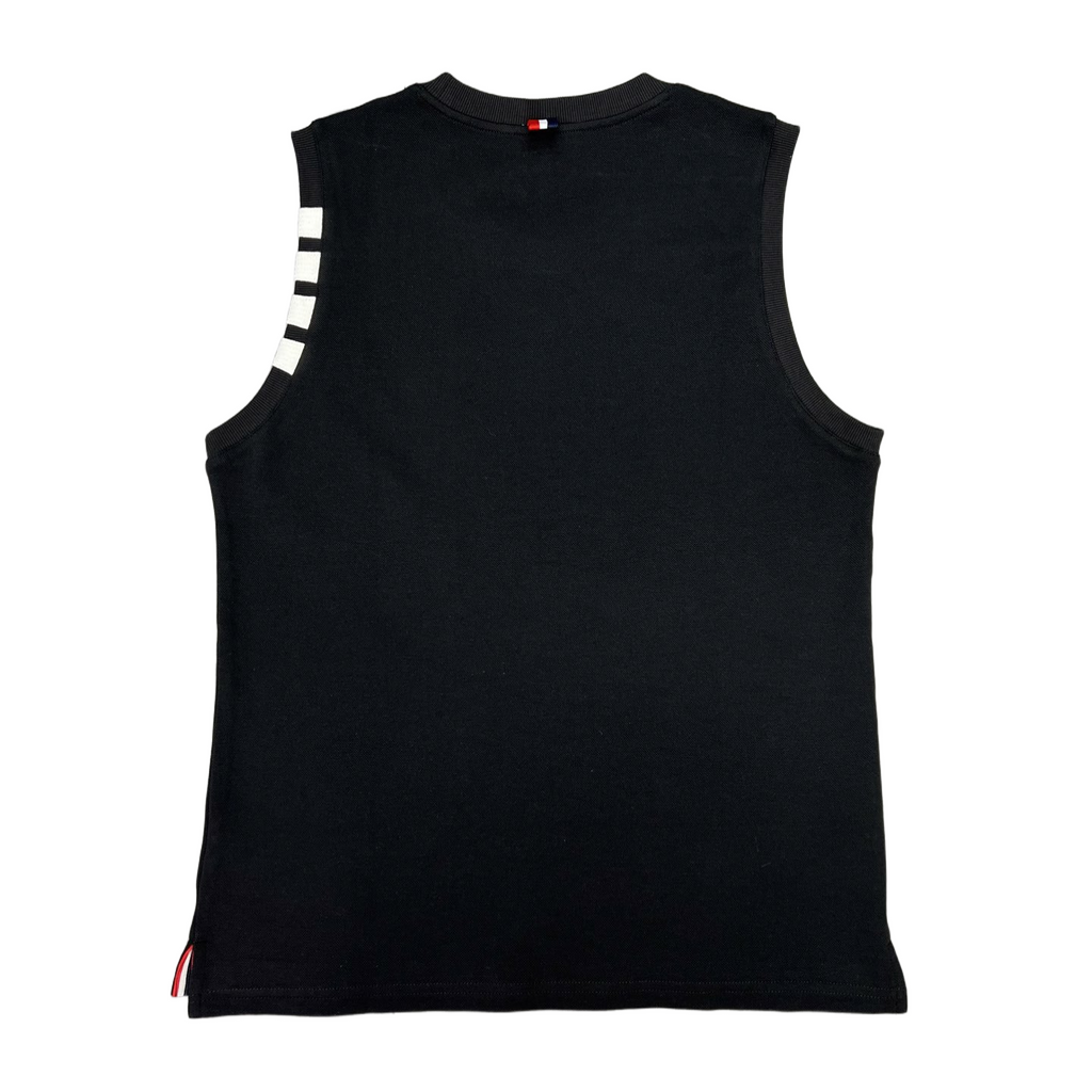 sleeveless T-shirt by Thom Browne, product detail view