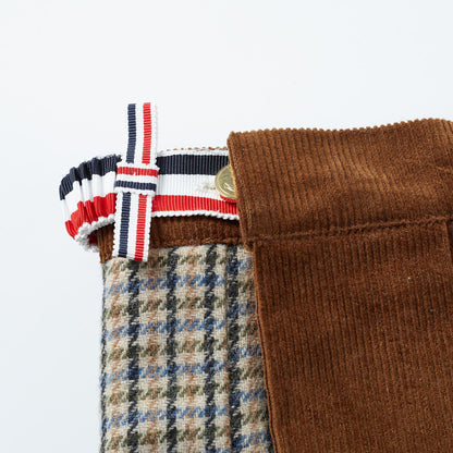 2025SS Contrast color plaid skirt THOM TREND