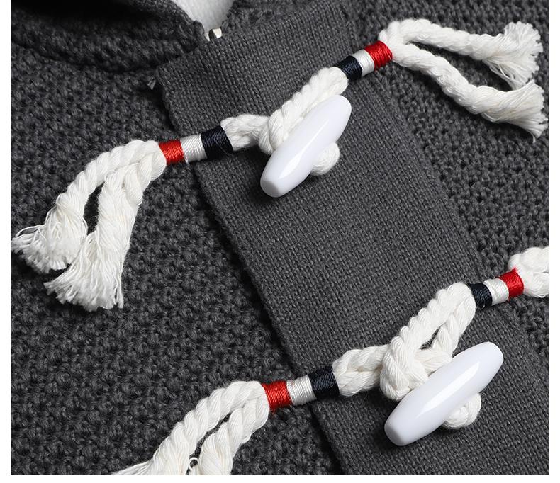 Men's hooded jacket by Thom Browne, outerwear detail view