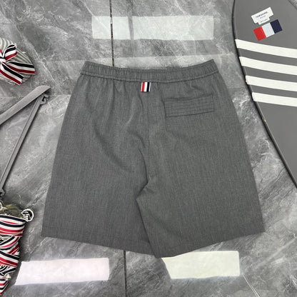 Colorblock Wave-Stripe Polo Tee – Unisex Summer Short Sleeve（副本） THOM TREND