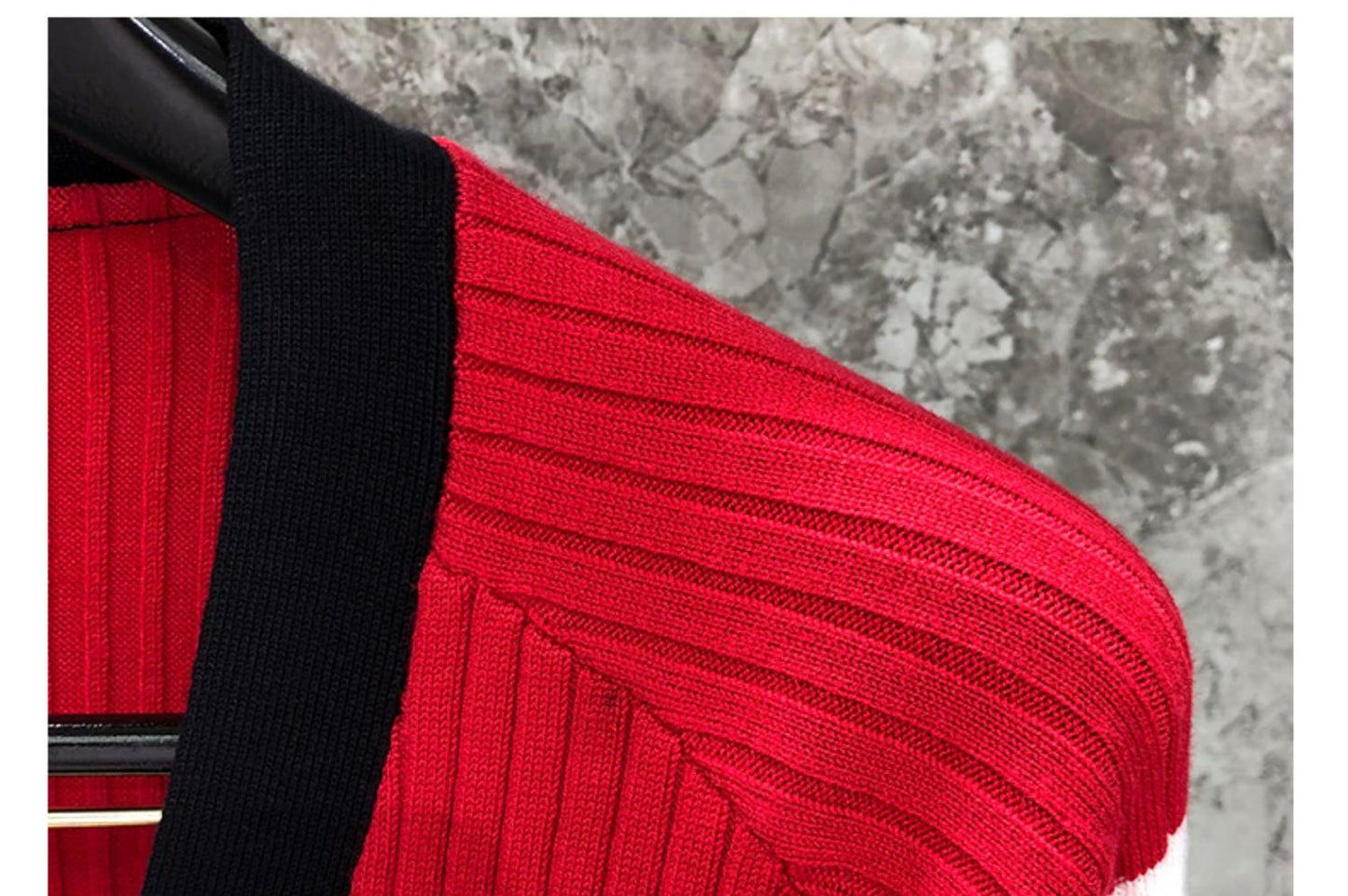 2025SS Color-blocked cardigan THOM TREND