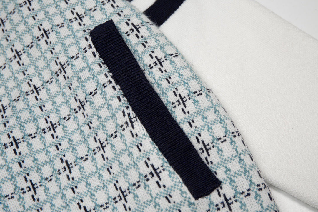 2025SS  color-block plaid jacket THOM TREND