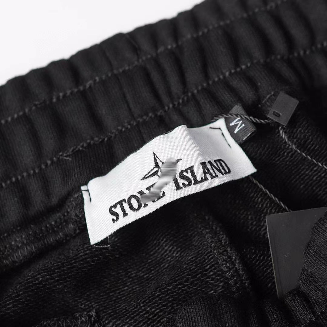 Stone Island Badge Sweatpants — Unisex Tapered Fit
