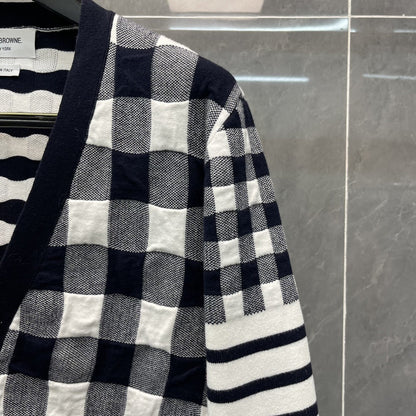 2025SS  Checkerboard cardigan THOM TREND