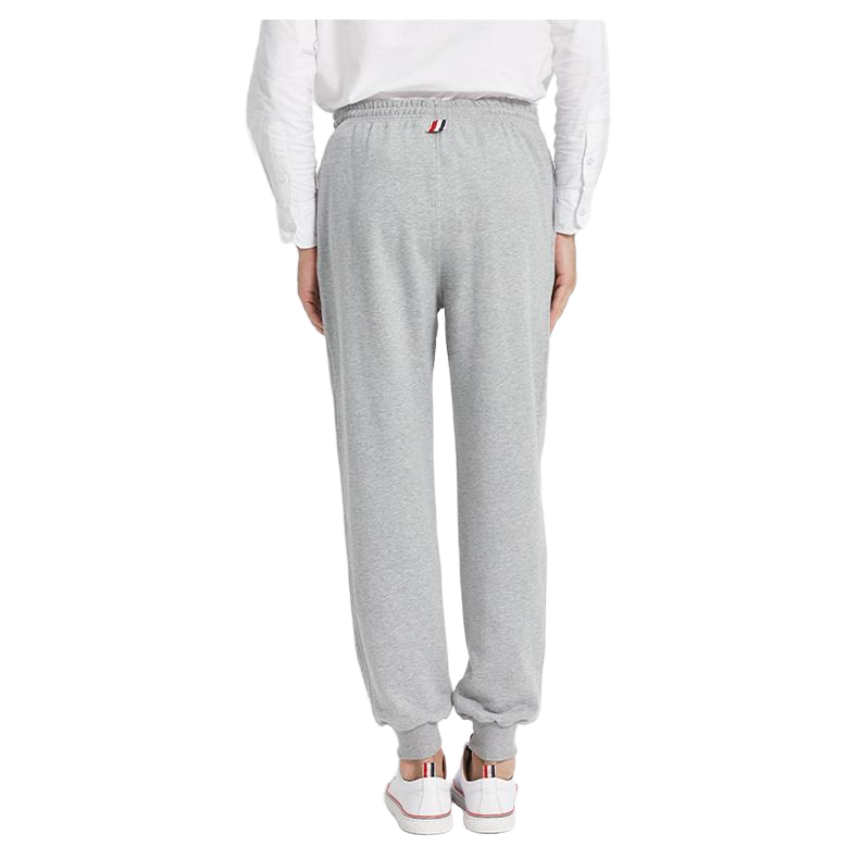 Thom Browne Style Unisex Casual Sweatpants with Signature Four-Bar Detail - Image 3