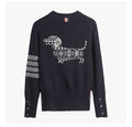 2026SS Men's Four-Stripe Crew Neck Knit Sweater | Thom Browne