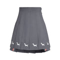 Women's Dog-Motif Pleated Mini Skirt | Thom Browne