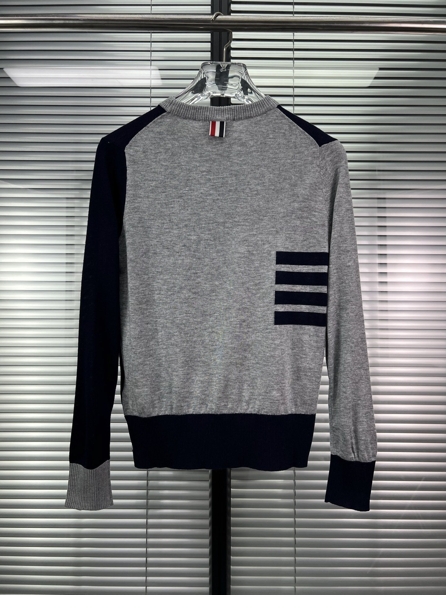 2025SS Spliced four-bar striped sweater THOM TREND