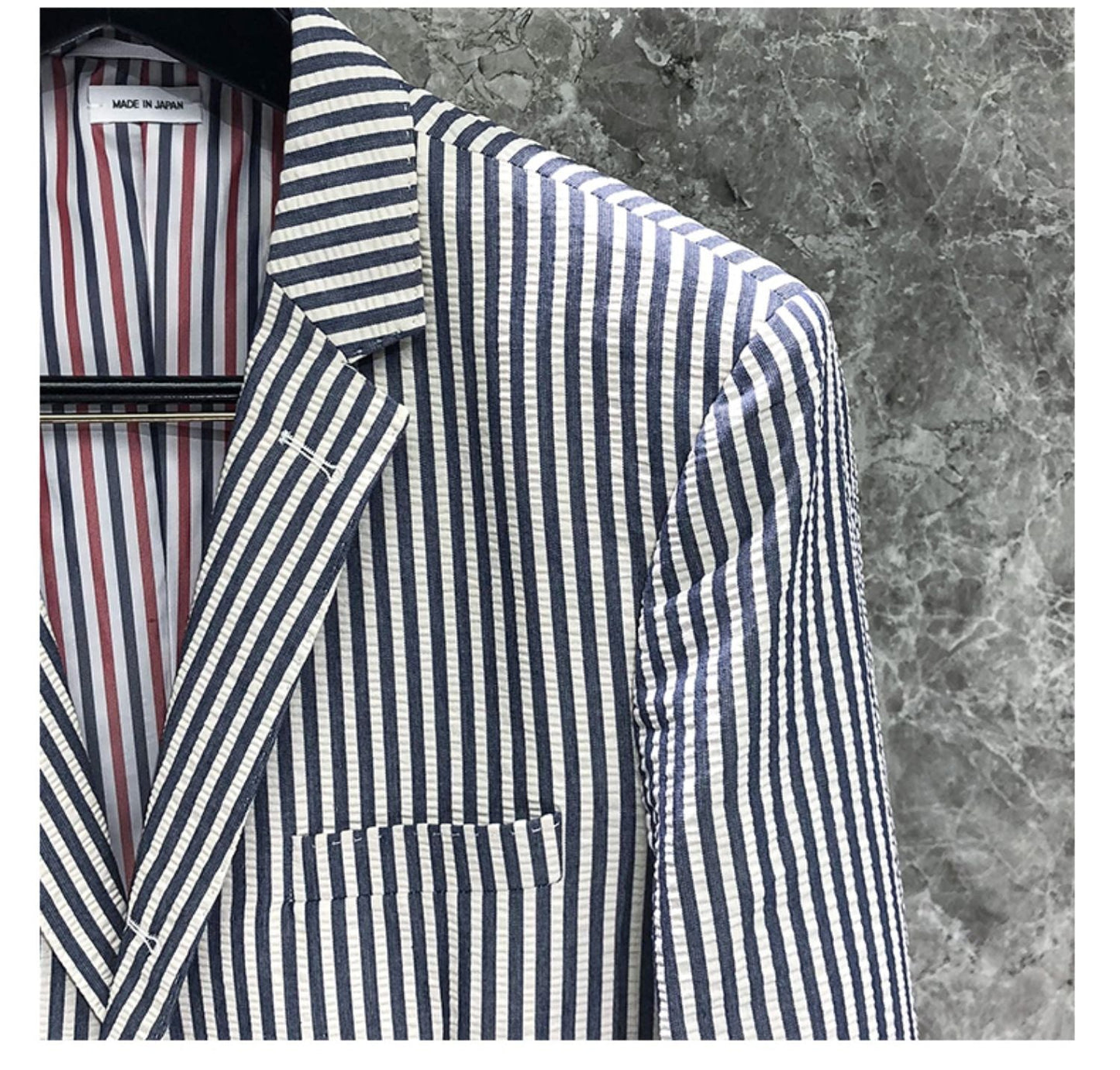 2025SSS Men's striped suit THOM TREND