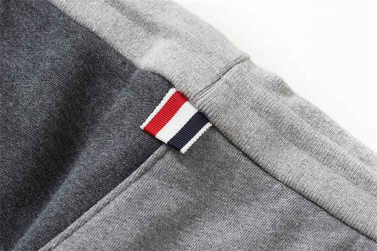 Thom Browne Style Color - blocked sweatpants with Signature Four-Bar Detail - Image 5