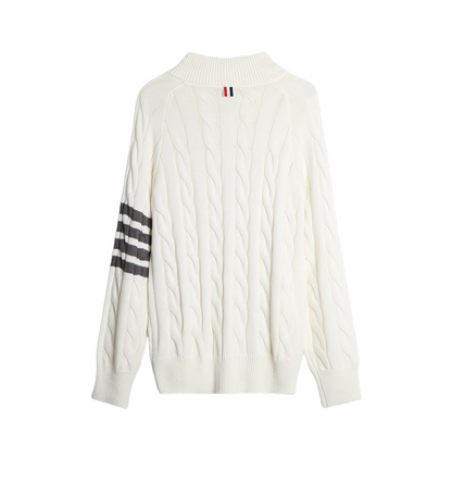 2025SS Cable knit zippered cardigan THOM TREND