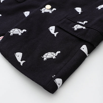 Sea turtle embroidered suit THOM TREND