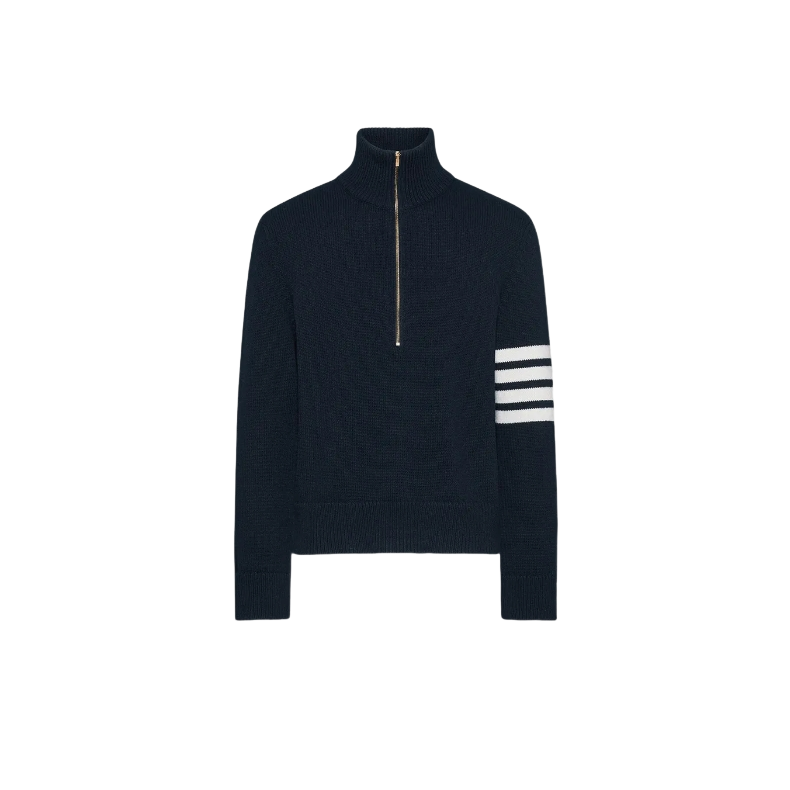 2025SS  High-neck zip-up pullover THOM TREND