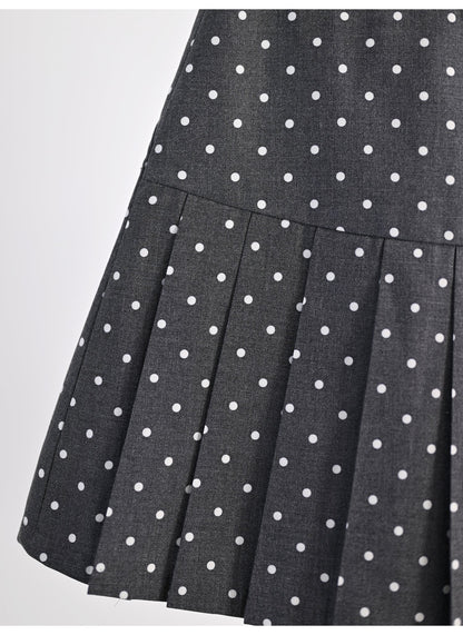 Polka dot high-waisted skirt THOM TREND