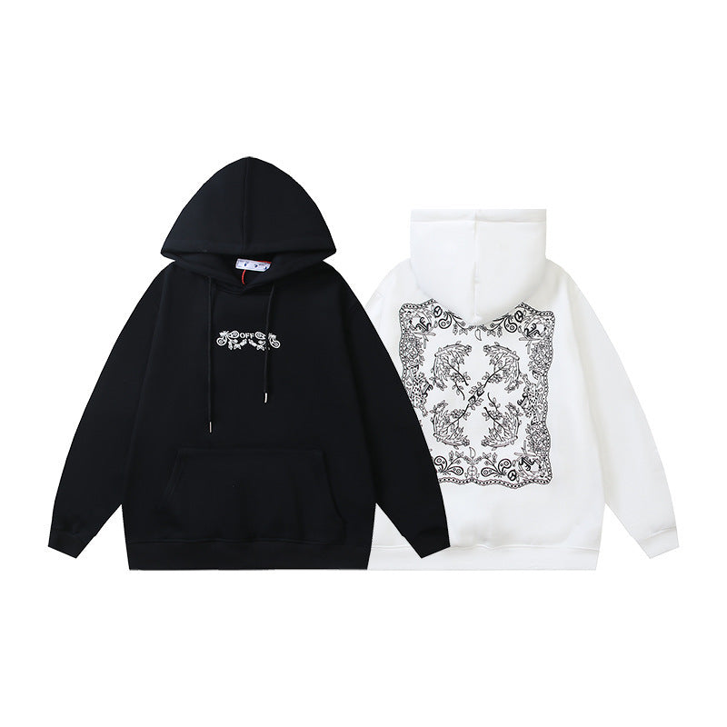 OFF Oversized Pullover Hoodie Light Luxury Station