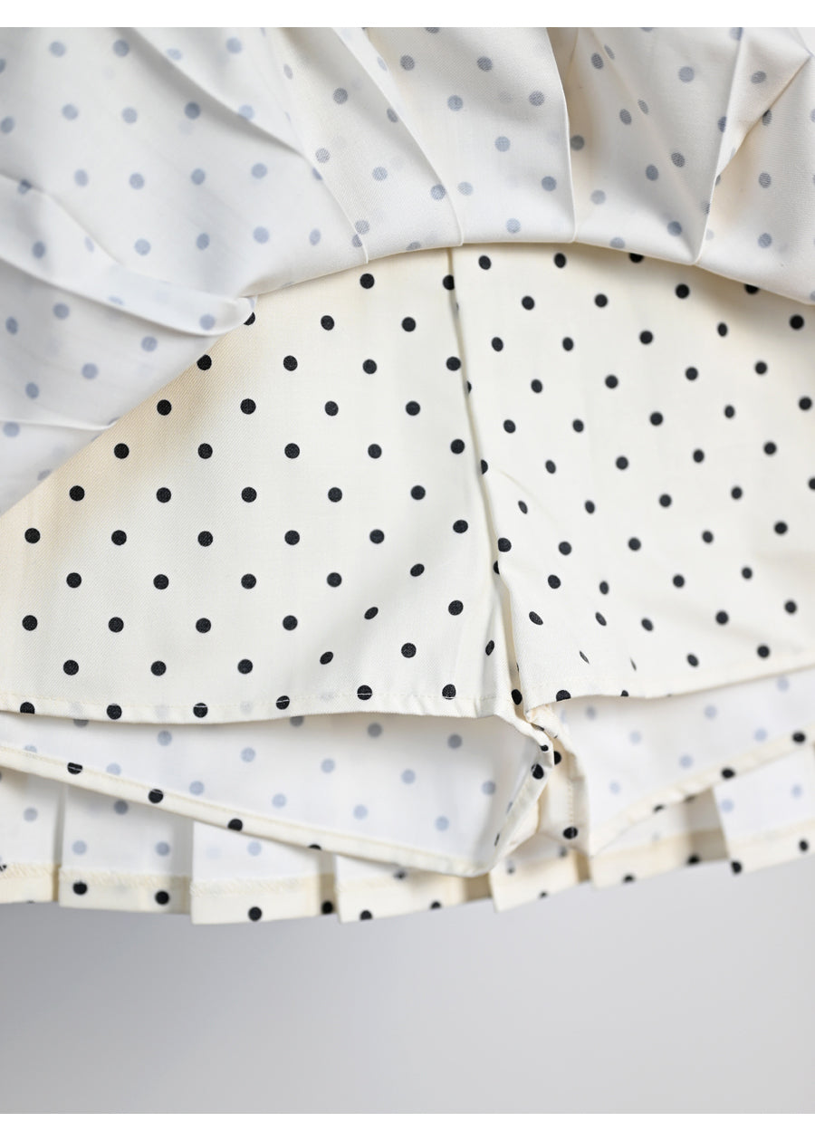 Polka dot high-waisted skirt THOM TREND