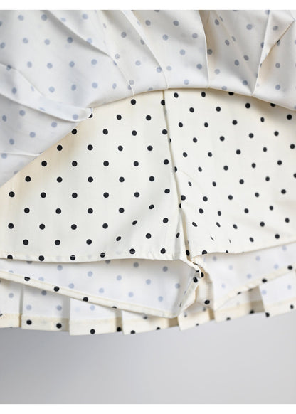 Polka dot high-waisted skirt THOM TREND