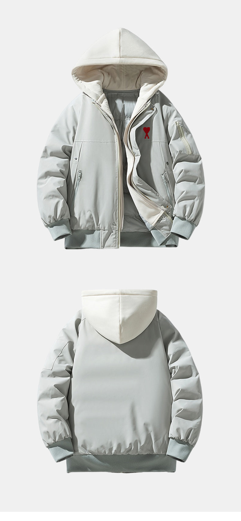 Unisex Faux Two-Piece Jacket THOM TREND