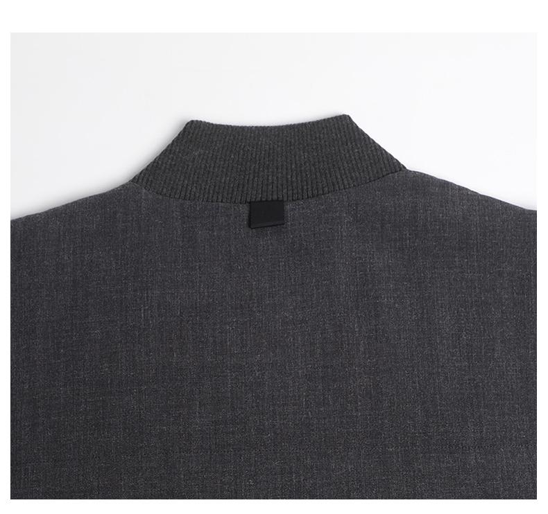 Unisex vest jacket by Thom Browne, outerwear detail view
