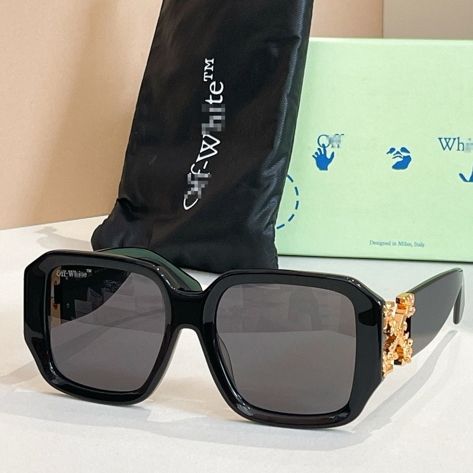 OFF-Whlte Arrow logo sunglasses#001 4-Bar