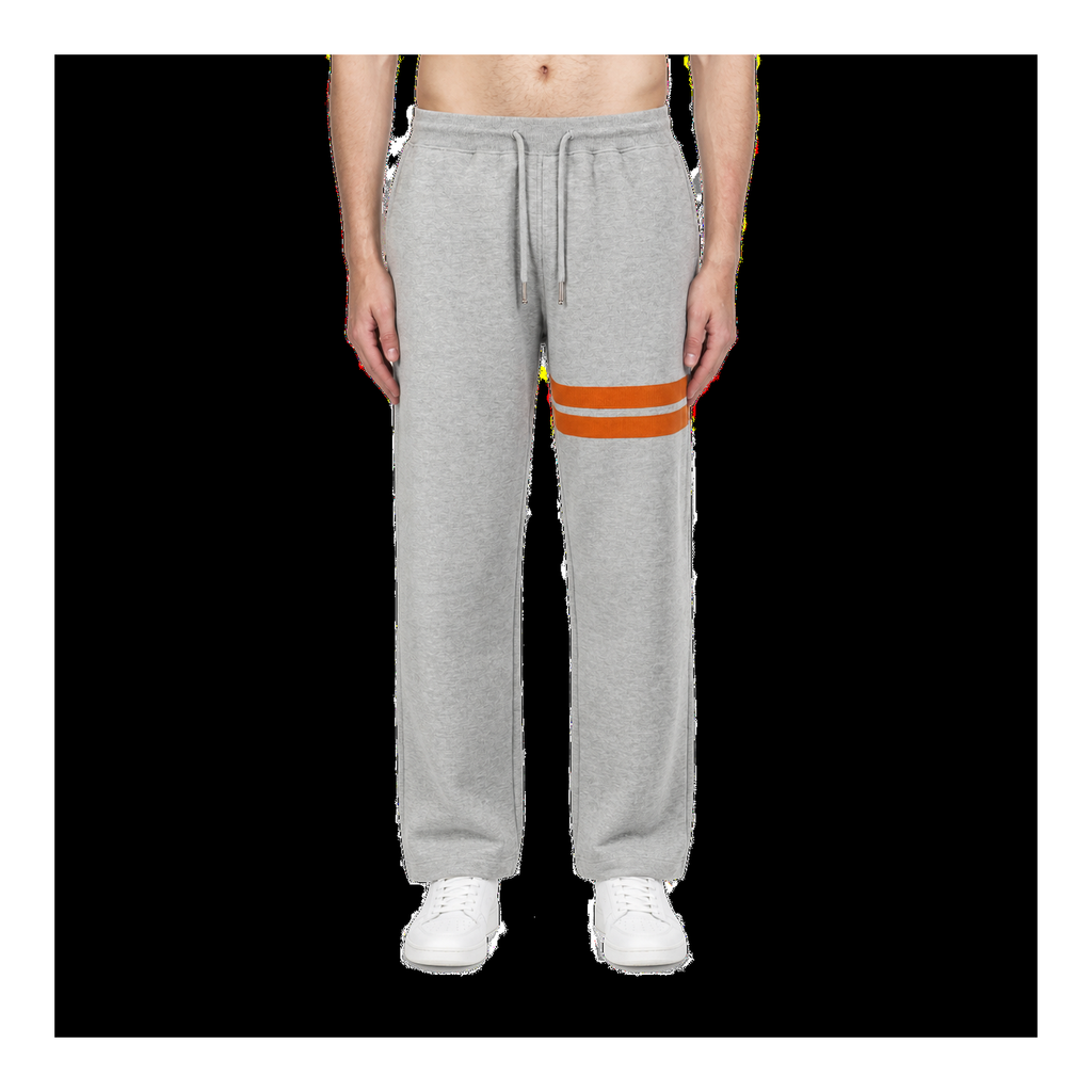 Thom Browne Style Casual Unisex Sweatpants with Signature Four-Bar Detail - Main Image