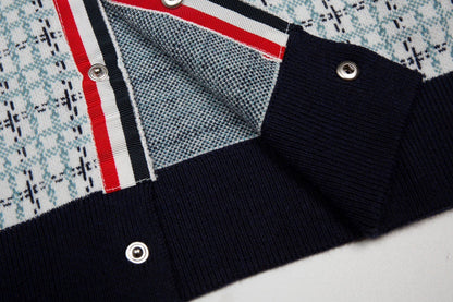 2025SS  color-block plaid jacket THOM TREND