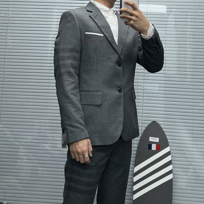 2025SSS  Men's four-bar striped suit THOM TREND