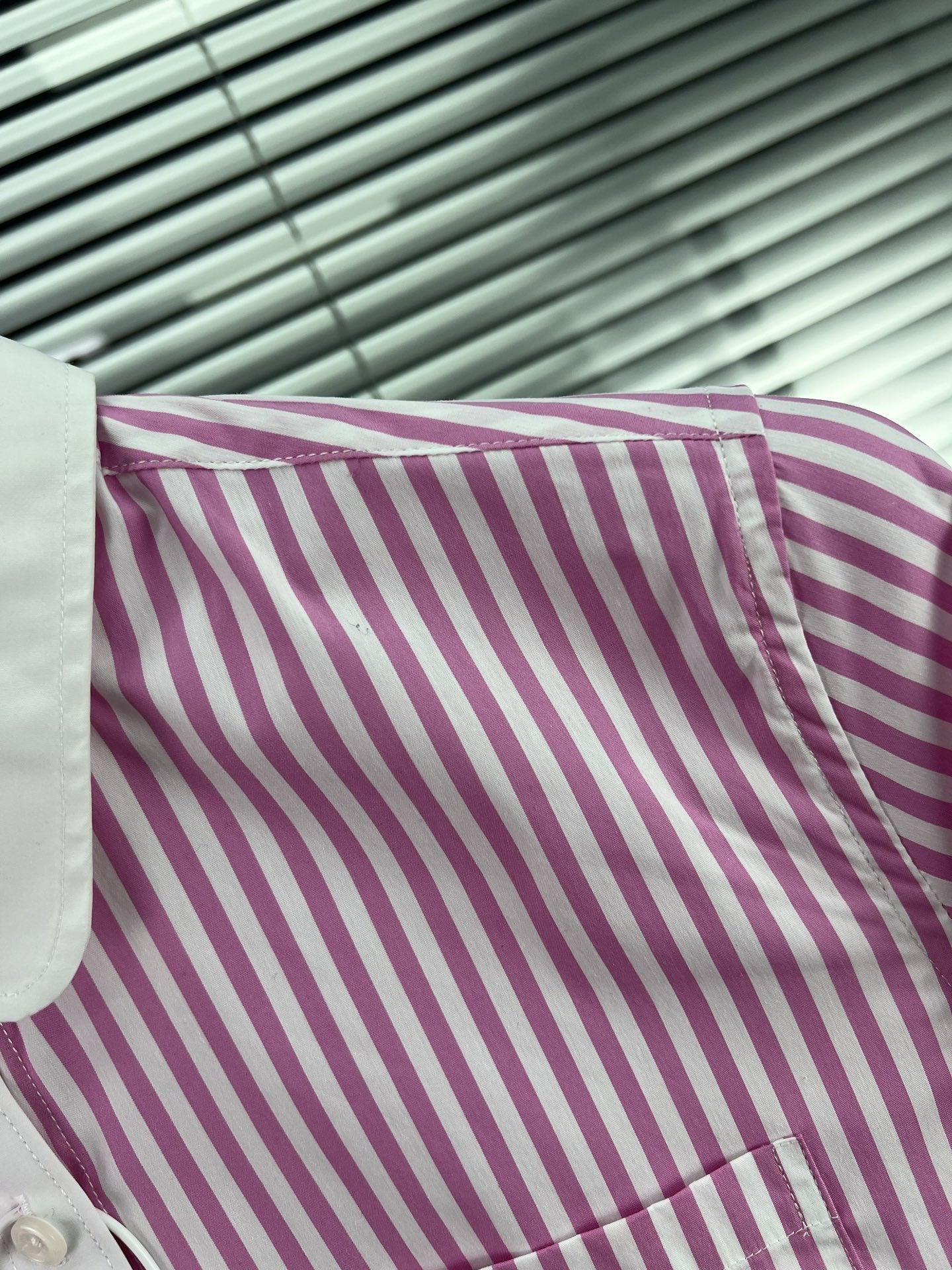 2025SS  striped long-sleeved shirt THOM TREND