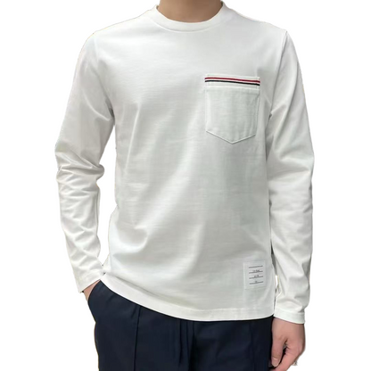 2025SS  chest pocket long-sleeved T-shirt THOM TREND