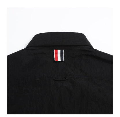 2025SSS Double sleeve patch shirt THOM TREND