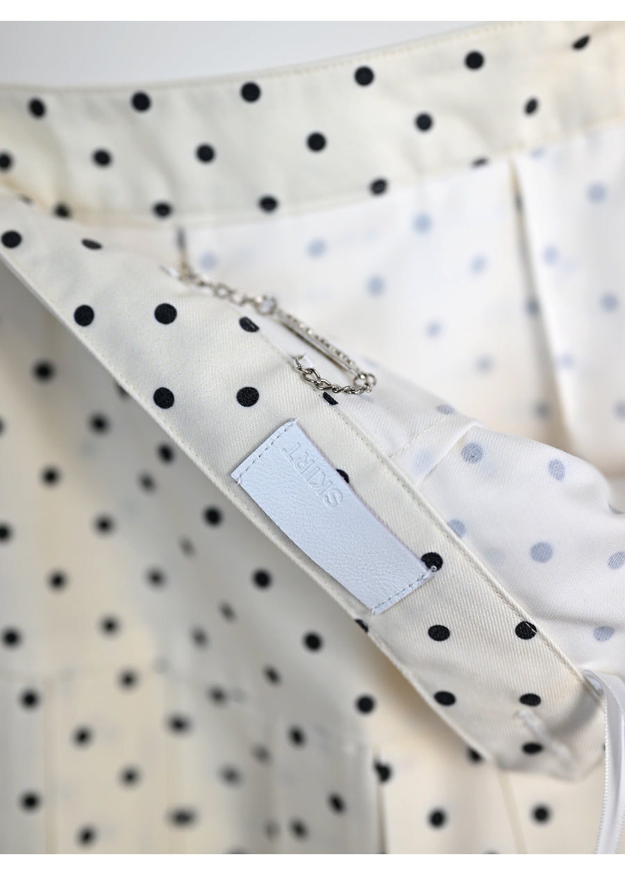 Polka dot high-waisted skirt THOM TREND