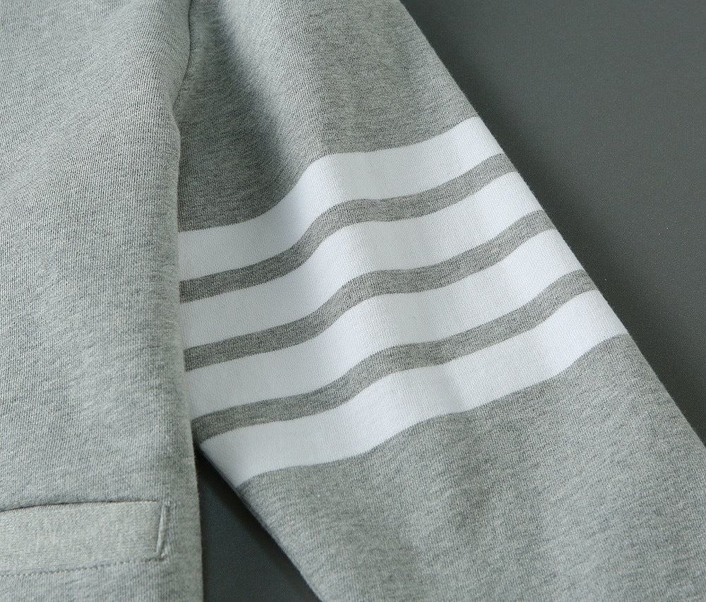 Thom Browne Unisex Sailboat V-Neck Cardigan with Four-Bar Stripes